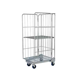 Commerciële opslag, draagbaar, logistiek, verstelbare middenverdeler, <span class=keywords><strong>2</strong></span>-zijdig, wielen met laag geluidsniveau, een basisrolkooi - Product Image 6