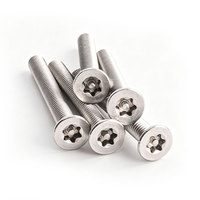 Vis et boulons Torx ovales métriques M5 M16 en acier inoxydable 304 316 de grade 5, à usage industriel, anti-effraction, avec goupille