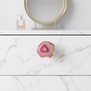 AK Brass Decorative Agate Stone & Metal Cabinet Handle Multi Color Finish Wholesale Price Shelf Drawer Furniture Luxury <b>Hardware</b> - Product Image 4