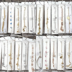 Bracciali, Collane e <span class=keywords><strong>Orecchini</strong></span> di <span class=keywords><strong>Lusso</strong></span> alla Moda per Donna con Zirconi, Colori Misti in Acciaio Inossidabile, Vendita all'Ingrosso - Product Image 4