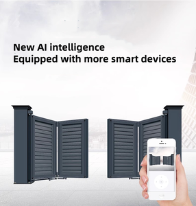 Porte pliante à ciseaux <span class=keywords><strong>4M</strong></span> pour patio et véranda, écran d'intimité rétractable en <span class=keywords><strong>aluminium</strong></span> - Product Image 4