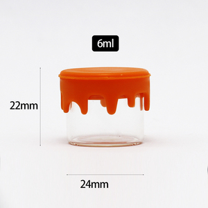Mini Tarro de Especias de Vidrio Hermético, Recipiente de Vidrio en Forma de Gota de <span class=keywords><strong>Agua</strong></span> con Tapa Sellada de Silicona, Contenedor Reutilizable para Almacenamiento de Alimentos - Product Image 2