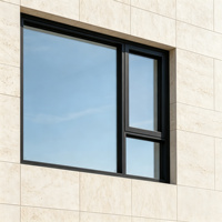 Fenêtre oscillo-battante en aluminium JOUGE OEM Design Série 77S, profilé robuste de 1,8 mm, résistance aux UV, couleur personnalisable pour l'immobilier