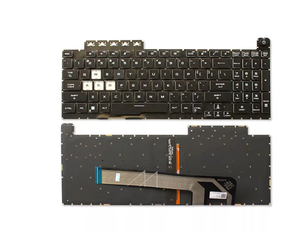 คีย์บอร์ดแล็ปท็อปสำหรับ <span class=keywords><strong>Asus</strong></span> FA506 FA506H FX706L <span class=keywords><strong>FX506</strong></span> FA706คีย์บอร์ดสีขาว US backlit ภาษาอังกฤษ US - Product Image 2