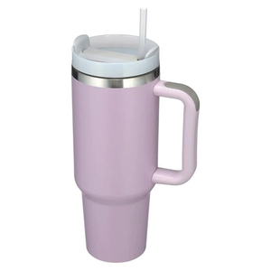 Hot Sale Customized <b>Large</b> Double-Walled 304 Stainless Steel 1200ml Eco-Friendly Tumbler Car <b>Cup</b> with Handle and Straw - Product Image 1