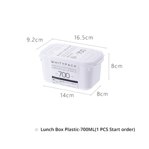 YAMADA Kín Thực Phẩm Lưu Trữ Takeaway Màu Trắng Ăn Trưa/Bento <span class=keywords><strong>Container</strong></span> Box Set BPA Free - Product Image 2