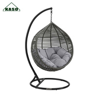 Fauteuil suspendu en forme d'œuf, chaise suspendue de luxe pour balcon, jardin, hamac, mobilier d'extérieur, balançoire en rotin pour patio