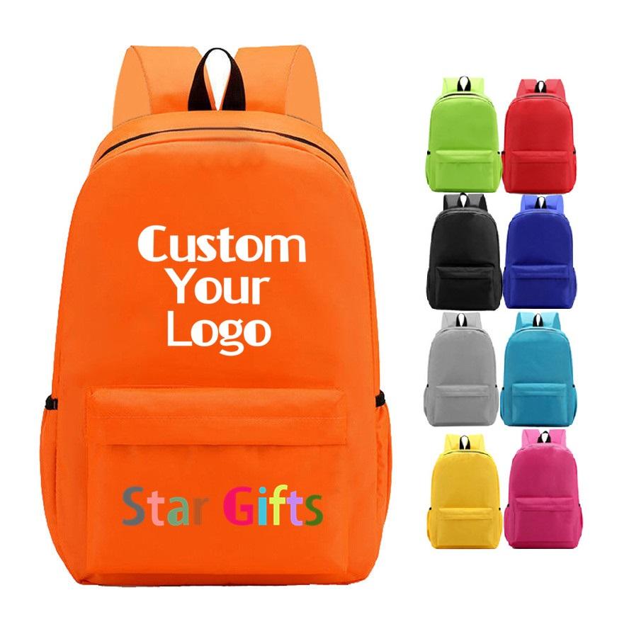 16inch Custom Your Own Picture Blank School Bag 8-18 Years Student