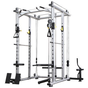 Cage de puissance multifonctionnelle avec support de plaque de poids, machine à croiser les câbles, équipement de gymnastique à domicile, <span class=keywords><strong>musculation</strong></span> - Product Image 1