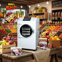 Lyophilisateur à vide contrôlé par PLC de qualité alimentaire, capacité 3 kg, pour fruits, légumes, bonbons et snacks