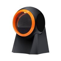 Lector de código de barras de escritorio omnidireccional 2D con cable Plataforma de escaneo de código QR Escáner de código de barras para Precio de supermercado