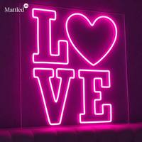 Letrero de Neón LED con Forma de Corazón, Luz de Amor Personalizada |   Lámpara Decorativa Romántica para Pared de Dormitorio |   Regalo de San Valentín para Ella |   Fábrica Mayorista