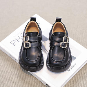 2025 Spring Autumn Girls' Leather Loafers British Style Soft Sole Princess Performance <b>Shoes</b> Trendy Casual - Product Image 5