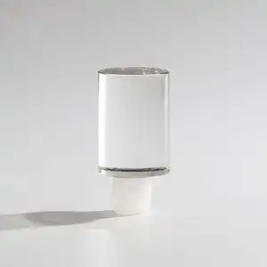 Dexi Luxury Custom Glas Parfüm flasche Zylindrische Form Körper Kristall Transparent Einzigartige Parfüm flasche