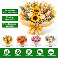 Geconserveerd bloemenboeket Geconserveerd rozenboeket Eeuwige roos Handboeket Gedroogd bloemenboeket voor Valentijnsdag Bruiloft Cadeau