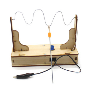 Kit de experimentos de física de madera para niños, juguete educativo STEM de ciencia, modelo de forma geométrica de control manual, 7-9 años - Product Image 1