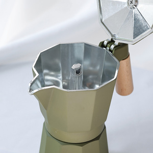 Cafetière à espresso italienne, percolateur en métal, couvercle pour camping, cafetière italienne manuelle - Product Image 5