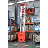 Plateforme élévatrice verticale mobile télescopique en alliage d'aluminium, homologuée CE, 4M, 6M, 8M, 200Kg, à commande hydraulique et électrique