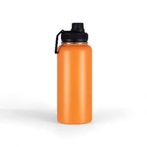 Portable and Reusable Insulated Water Bottle Stainless Steel Water Bottles Water <b>With</b> <b>Straw</b> and 2 Lids - Product Image 5