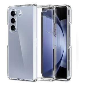 Protector Shell Shockproof Clear Transparent PC+Acrylic Hard Back Case +front Frame Cover For Samsung Galaxy Z Fold 3 4 5 5G