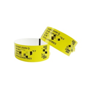 Pulseras Desechables de Polipropileno Sintético Resistentes al Agua con Transferencia Térmica y Color Personalizado para Eventos Deportivos, Juegos y Uso como Identificación - Product Image 1