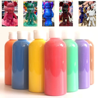Vente en gros de peinture acrylique coulante 60ml/120ml/500ml Peinture acrylique fluide phosphorescente pour la peinture d'ours en brique fluide