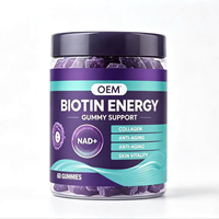 Gummies OEM NAD+ Nicotinamide Riboside Collagène Biotine Vitamines pour Soin Nutritionnel Quotidien et Routine Beauté – Fourniture Personnalisée
