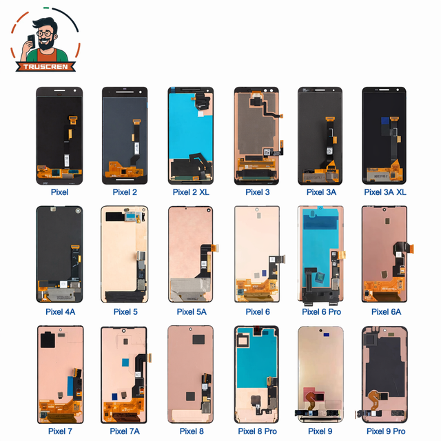 Truscren LCD Screen Replacement for Google Pixel 9 9 Pro 9 Pro Xl Lcd Touch Digitizer Assembly Display for Google Screen