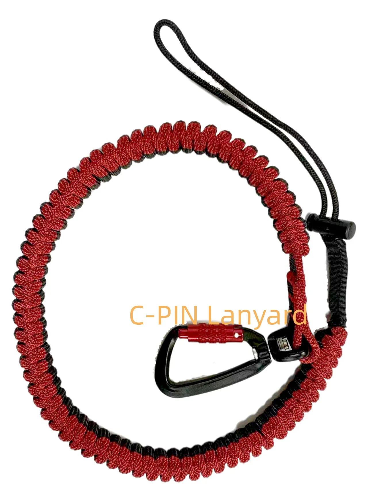 C-PIN Nylon spring extension rope Spring tool cordini di sicurezza tether con due ganci per la pesca