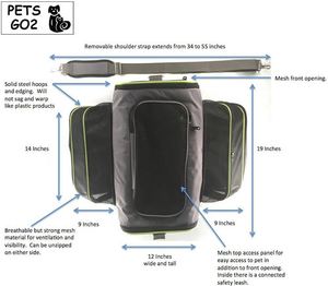 BSCI Factory High Quality Portable Pet <b>Cat</b> Dog <b>Backpack</b> Breathable <b>Cat</b> <b>Carrier</b> <b>Backpack</b> Pet Bag - Product Image 2
