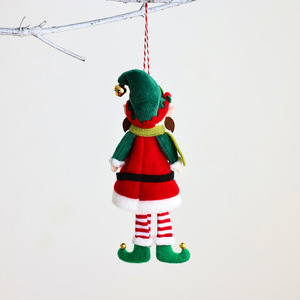 Nuevo Colgante de Muñeco Elfo con Sombrero y Campana, Adorno Navideño para Árbol de Navidad, Muñeco Elfo Niño/Niña, Pareja de Elfos - Product Image 4