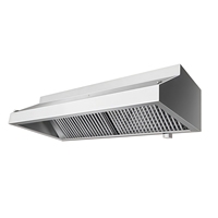 Peralatan Dapur Komersial Kompor Stainless Steel Penghisap Asap Ventilasi Hood Restoran Hotel Penghisap Asap Dapur