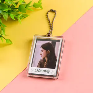 Nouveau cadre Photo magnétique en plastique idole membres Kpop Photo acrylique porte-clés