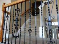 12.7Mm x 44 "Longueur Escalier Broche En Acier Tube Creux Piquet Panier Twist Balustre Carré Tubulaire Balustre Escalier Décoration