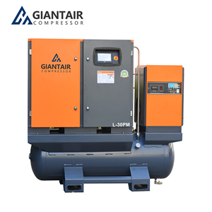 GIANTAIR All in One 20HP 15kw 16/20bar Single Type Industrial Rotary <b>Screw</b> Air Compressor with Air Dryer and - Product Image 3