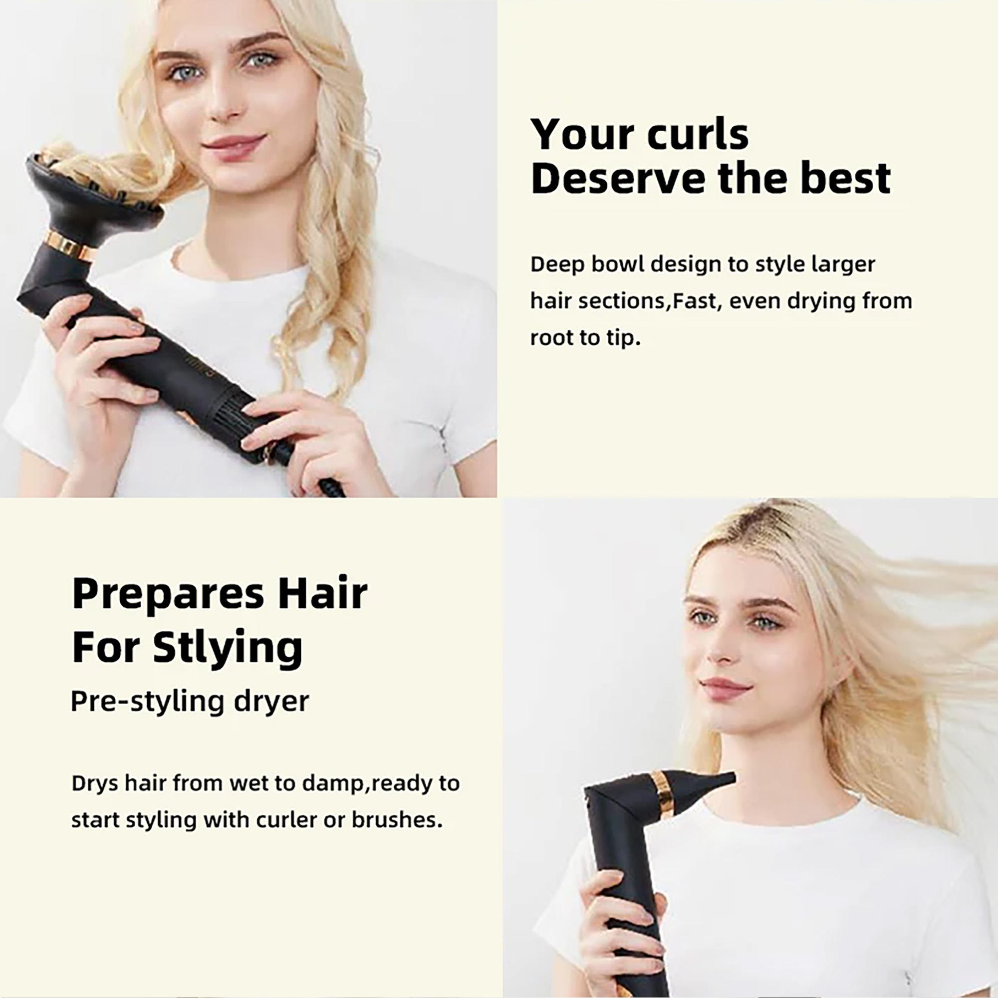 in Hot Air Styler Hair Dryer Professional Versatile