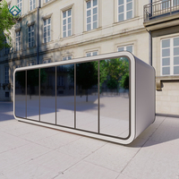 Maison conteneur compacte de 20 pieds à prix abordable, design moderne, résistante au feu, pour salon et bureau