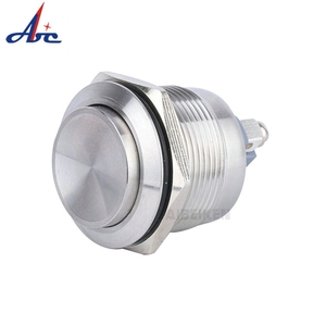 Abilkeen 22mm cao vòng đầu U <span class=keywords><strong>Series</strong></span> kim loại <span class=keywords><strong>push</strong></span> <span class=keywords><strong>button</strong></span> chuyển 1NO tự thiết lập lại loại với 2-pin vít thiết bị đầu cuối - Product Image 2