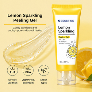 Gel Nettoyant Exfoliant Éclaircissant Apaisant pour le Visage et le Corps, Soin des Pores, Gel Peeling Éclatant au Citron, Marque Privée - Product Image 3
