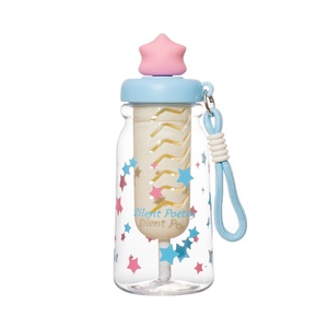 Vaso con pajita de burbujas Star Language, diseño de dibujos animados, portátil, ecológico, con asa, para niños y estudiantes, de alto valor estético para mujer - Product Image 6