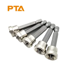 50mm 1/4 Hex Shank kurulu alçıpan tornavida uçları bulmak için alçı vidalı PH2 Phillips tornavida uçları derinliği durdurma