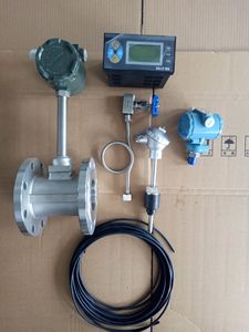 เครื่องวัดการไหลของอากาศอัดแบบดิจิตอล RS485 พัลส์ 4-20mA แก๊ส 24V ผลิตตามแบบ OEM ทำจากสแตนเลสสำหรับหม้อไอน้ำพลังงานความร้อน - Product Image 2