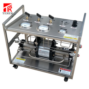 Pompe de transfert de <span class=keywords><strong>gaz</strong></span> pneumatique à <span class=keywords><strong>double</strong></span> action haute pression 800 bars de la marque TEREK, cadre en acier inoxydable, précision - Product Image 3