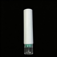 Tube de précision PE de 45 g avec embout en PETG transparent et bouchon pour crème de soin, traitement capillaire, sérum pour le cuir chevelu