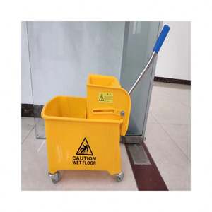 Chariots <span class=keywords><strong>de</strong></span> nettoyage <span class=keywords><strong>en</strong></span> plastique léger pour hôpital <span class=keywords><strong>de</strong></span> 20L Jaune Autres fournitures <span class=keywords><strong>de</strong></span> conciergerie Chariots d'équipement <span class=keywords><strong>de</strong></span> nettoyage - Product Image 3