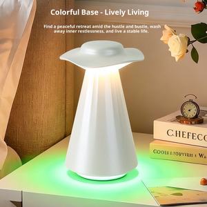 Lampu meja ajaib induksi gerakan tangan, lampu malam dasar RGB sederhana dapat diisi ulang tanpa kabel dapat diredupkan - Product Image 2