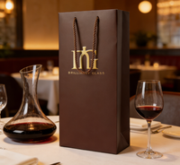 Vente en gros d'usine : Coffret de présentation en cuir pour 2 bouteilles, emballage cadeau pour vin et boîtes d'expédition de vin personnalisées