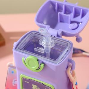 Bouteille d'eau rétro en forme de téléphone <span class=keywords><strong>portable</strong></span> pour enfants, gourde <span class=keywords><strong>portable</strong></span> anti-fuite avec sangle bandoulière pour l'école, les activités de plein air et les voyages - Product Image 6