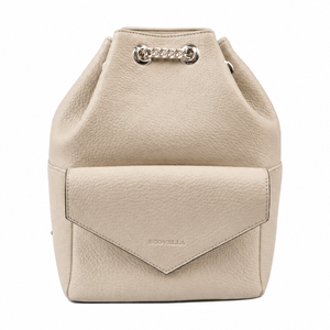 Delicate Sustainable <b>Recycled</b> Leather Mini Drawstring Bucket Purse Simple Minimalist Womens Bag <b>Recycle</b> <b>Product</b> - Product Image 6