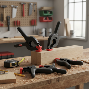 VALEX UTM3101 Set di 4 Morsetti a Molla da 3 Pollici per Falegnameria e Misurazioni Fisse in Sistema Metrico e Imperiale, Made in Italy - Product Image 3